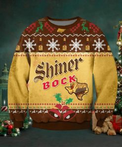 Shiner Bock Texas Beer Ugly Christmas Sweaters