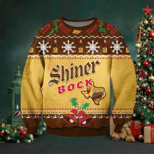 Shiner Bock Texas Beer Ugly Christmas Sweaters