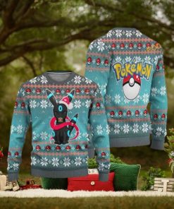 Shiny Umbreon Ugly Christmas Sweater, Funny Womens Christmas Sweater