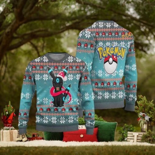 Shiny Umbreon Ugly Christmas Sweater, Funny Womens Christmas Sweater