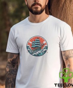 Ship Amidst Waves Classic T Shirt