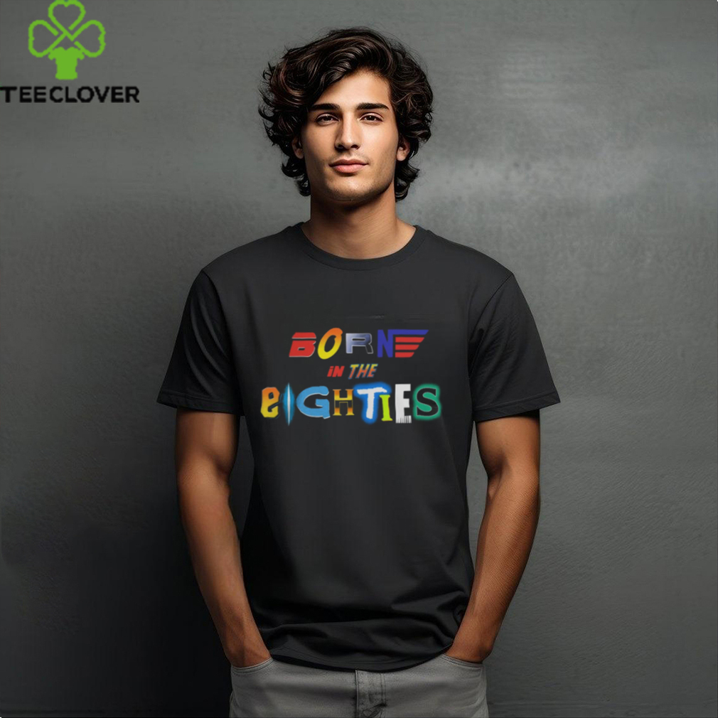 Shirt Toid Shop Born in the Eighties Black Shirt Shirt Toid Shop Born in the Eighties Black Shirt