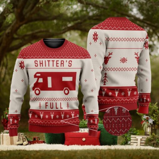 Shitters Full 3D All Over Printed Vintage Ugly Christmas Sweater Christmas Gift For Family