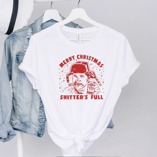 Shitters Full Funny Merry Christmas T Shirt