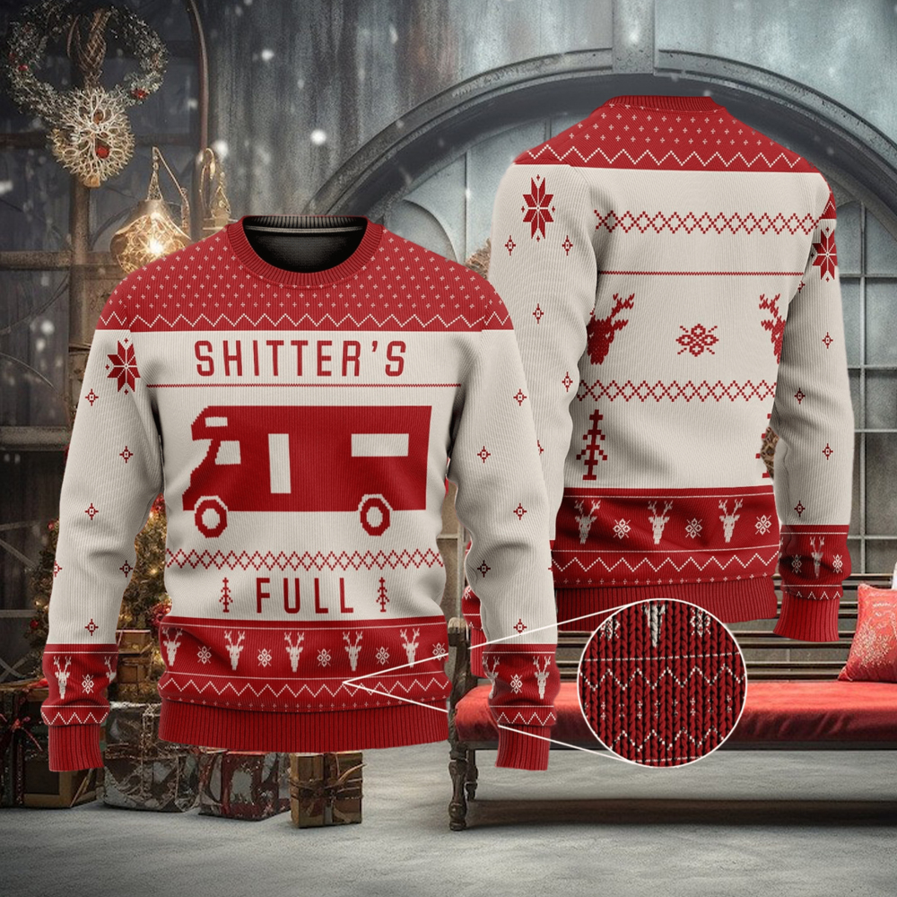 Shitters Full Ugly Merry Ugly Gift Christmas 3D Sweater For Men And Women Shitters Full Ugly Merry Ugly Gift Christmas 3D Sweater For Men And Women