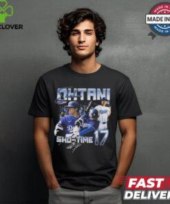 Sho Time 17 Shohei Ohtani Los Angeles Dodgers Signature Graphic t shirt