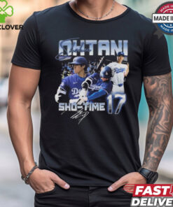 Sho Time 17 Shohei Ohtani Los Angeles Dodgers Signature Graphic t shirt