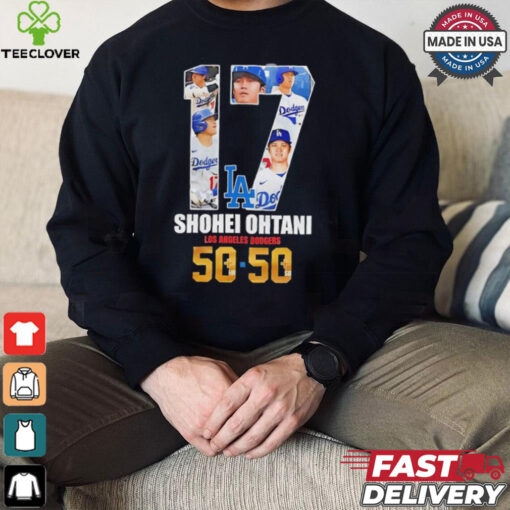 Shohei Ohtani 17 Los Angeles Dodgers 50 50 hoodie, sweater, longsleeve, shirt v-neck, t-shirt