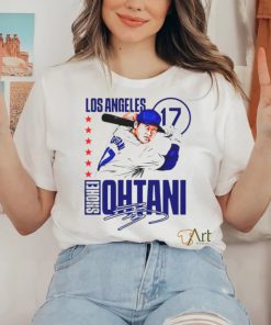 Shohei Ohtani 17 Los Angeles Dodgers Baseball Player signature shirt