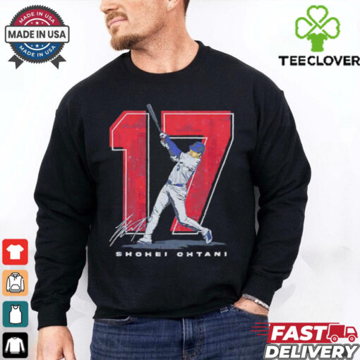 Shohei Ohtani #17 Los Angeles Dodgers Japanese signature shirt