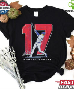 Shohei Ohtani #17 Los Angeles Dodgers Japanese signature shirt