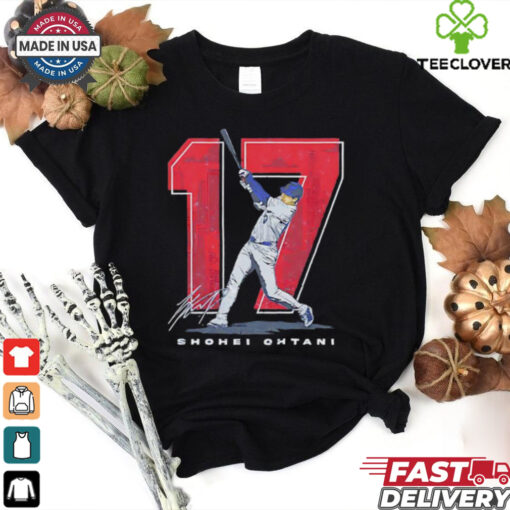 Shohei Ohtani #17 Los Angeles Dodgers Japanese signature shirt