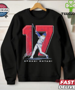 Shohei Ohtani #17 Los Angeles Dodgers Japanese signature shirt