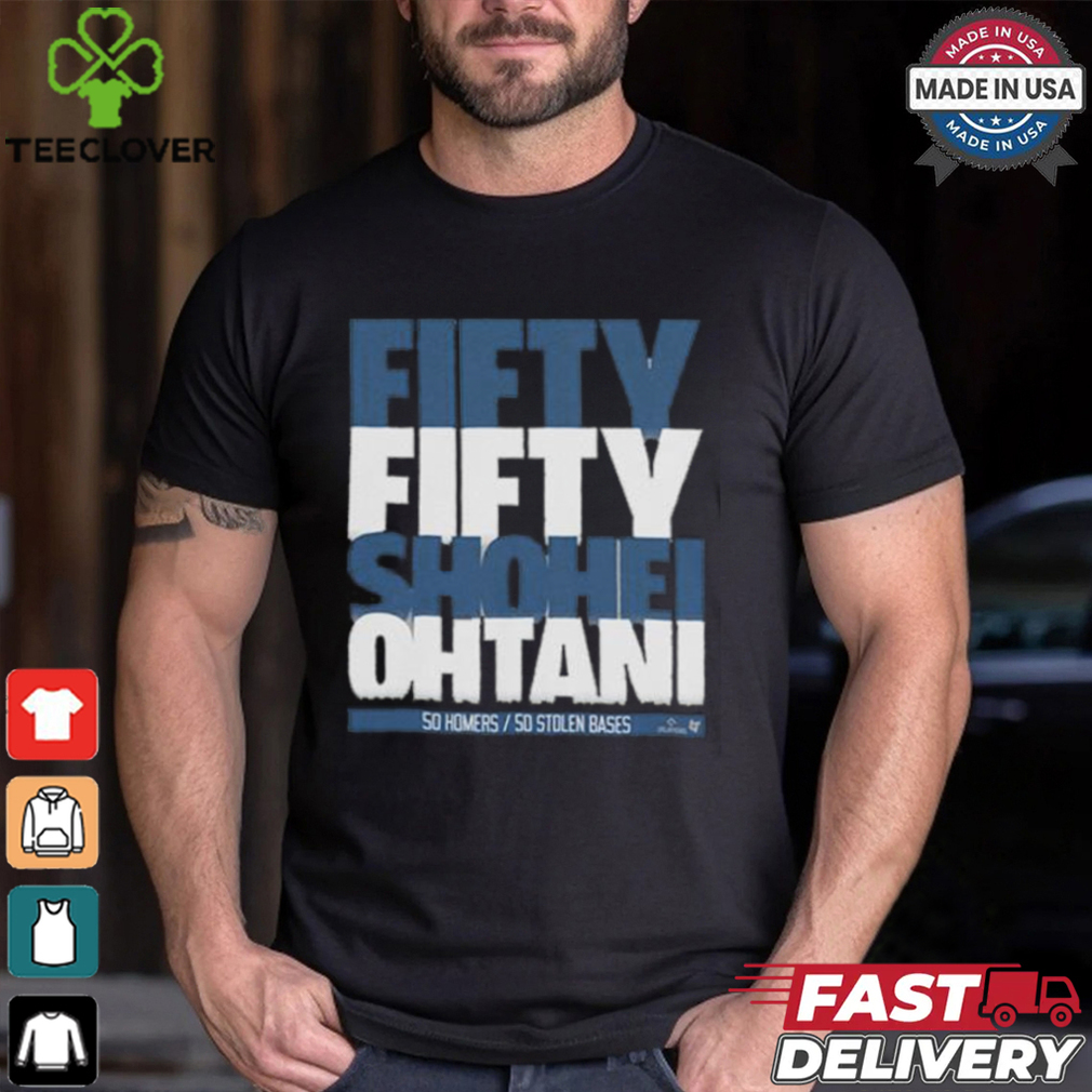 Shohei Ohtani 50 50 Stack Shirt Shohei Ohtani 50 50 Stack Shirt