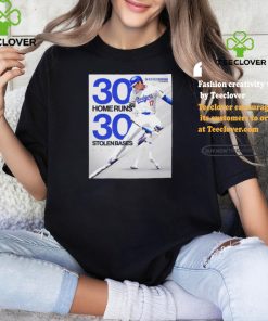 Shohei Ohtani Dodgers 30 Home Runs and 30 Stolen Bases poster shirt