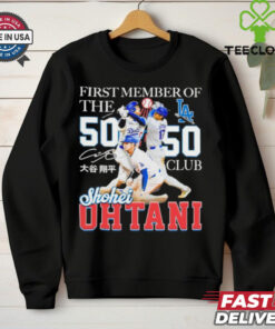 Shohei Ohtani First Member Of The 50 Hr 50 Sb Club Shirt