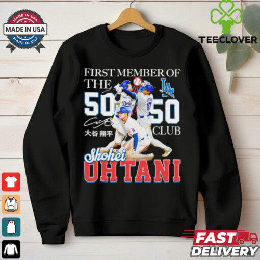 Shohei Ohtani First Member Of The 50 Hr 50 Sb Club Shirt