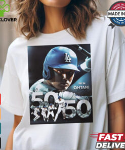 Shohei Ohtani Has The First 50 50 Season In MLB History Signature t shirt