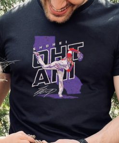 Shohei Ohtani Los Angeles Angels Player Map signature shirt 4 Shohei Ohtani Los Angeles Angels Player Map signature shirt