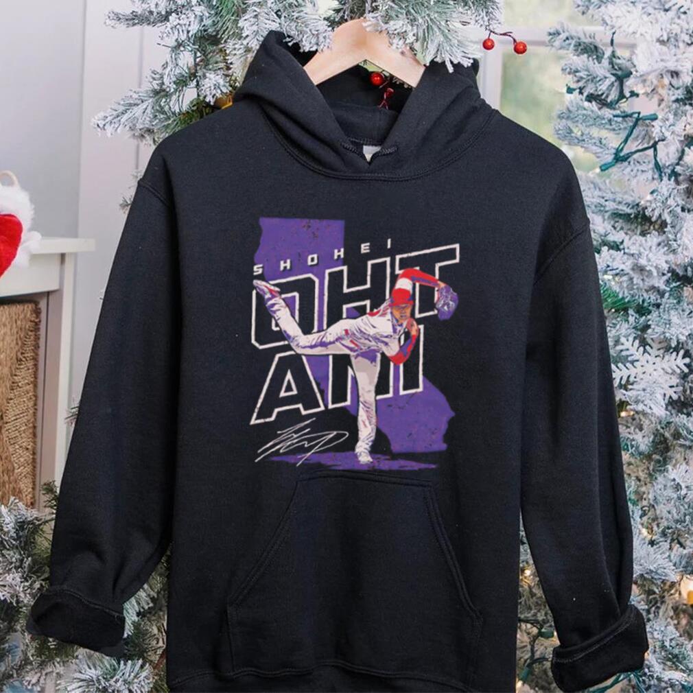 Shohei Ohtani Los Angeles Angels Player Map signature shirt Shohei Ohtani Los Angeles Angels Player Map signature shirt