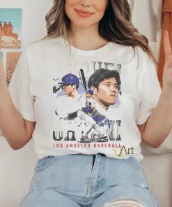 Shohei Ohtani Los Angeles D Vintage Wht Shirt