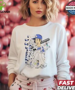 Shohei Ohtani Los Angeles Dodgers 1st 50 50 Season Caricature t shirt