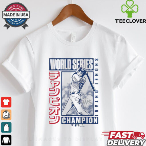 Shohei Ohtani Los Angeles Dodgers 2024 World Series Champions Kanji Swing T Shirt