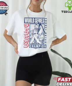Shohei Ohtani Los Angeles Dodgers 2024 World Series Champions Kanji Swing T Shirt