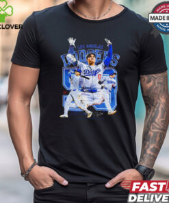 Shohei Ohtani Los Angeles Dodgers 50 Home Runs The Greatest Day In Baseball History Signature Graphic t shirt