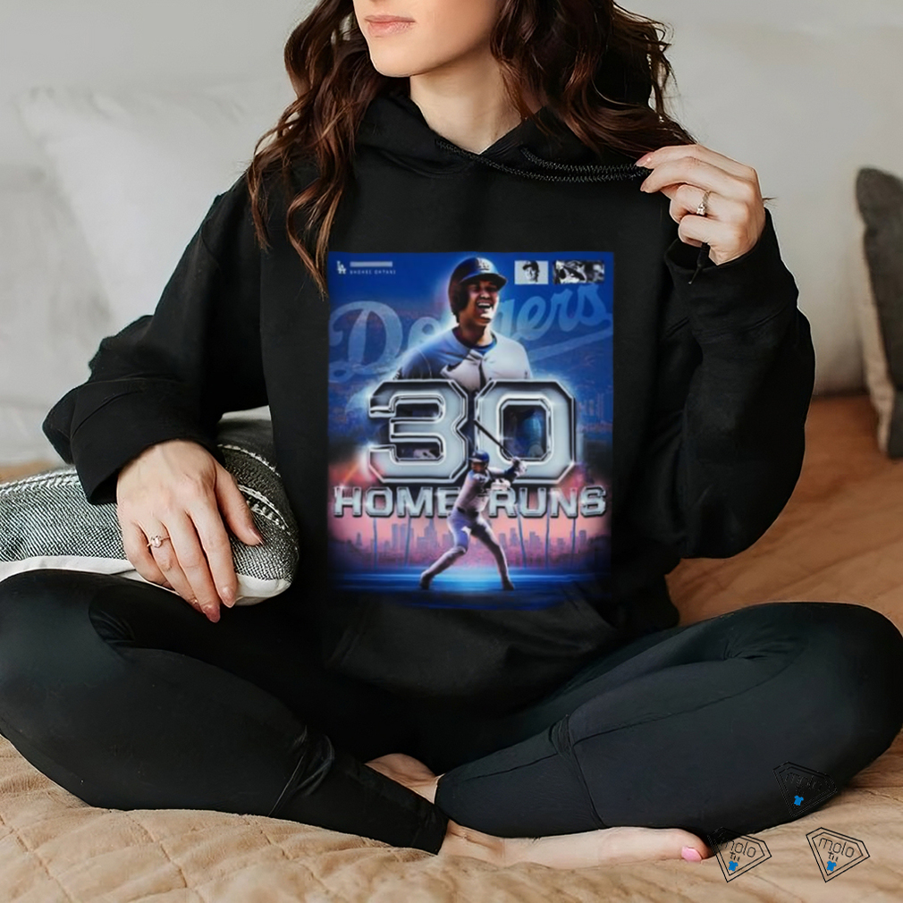 Shohei Ohtani Los Angeles Dodgers First 30 Home Runs Shirt Shohei Ohtani Los Angeles Dodgers First 30 Home Runs Shirt