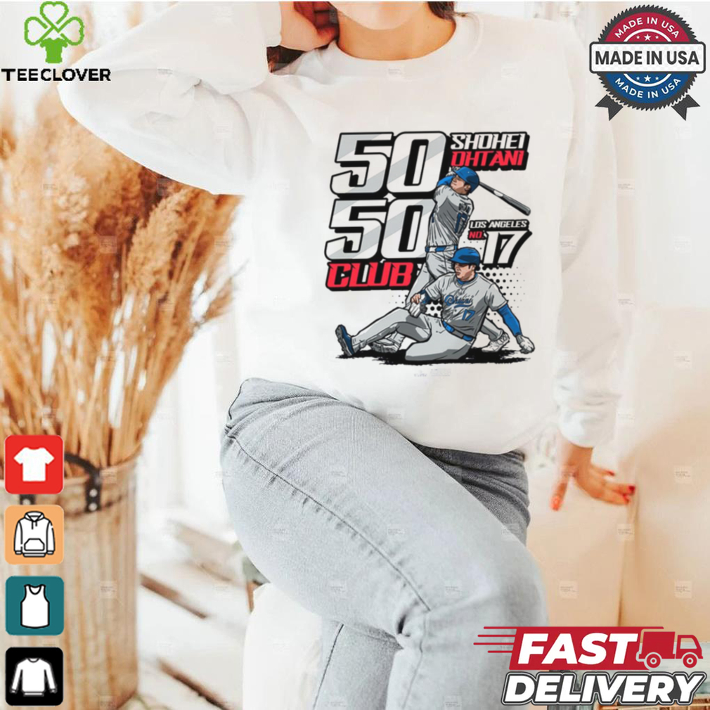 Shohei Ohtani Los Angeles Dodgers MLB 2024 No 17 50 50 CLub Graphic t shirt Shohei Ohtani Los Angeles Dodgers MLB 2024 No 17 50 50 CLub Graphic t shirt