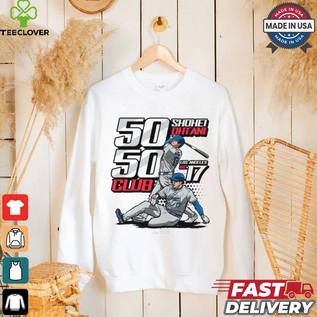 Shohei Ohtani Los Angeles Dodgers MLB 2024 No 17 50 50 CLub Graphic t shirt Shohei Ohtani Los Angeles Dodgers MLB 2024 No 17 50 50 CLub Graphic t shirt