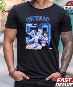 Shohei Ohtani Los Angeles Dodgers MLB 50 Stolen Bases Signature Graphic t shirt