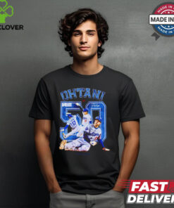 Shohei Ohtani Los Angeles Dodgers MLB 50 Stolen Bases Signature Graphic t shirt