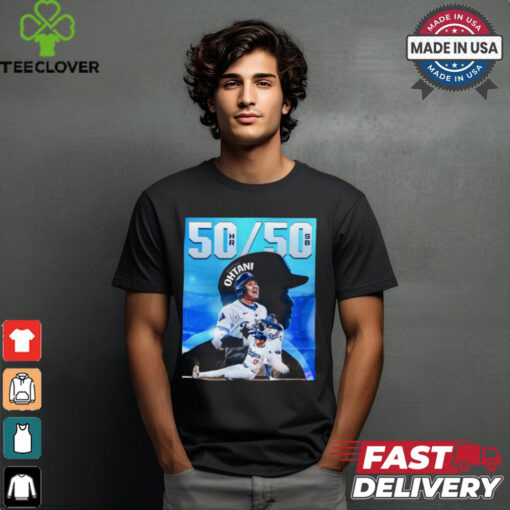 Shohei Ohtani Los Angeles Dodgers MLB Is The Founder Of The 50 50 Club Poster t shirt