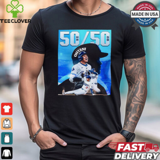 Shohei Ohtani Los Angeles Dodgers MLB Is The Founder Of The 50 50 Club Poster t shirt