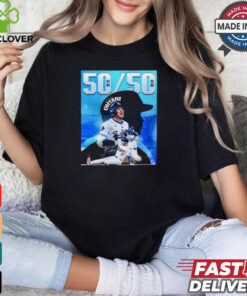 Shohei Ohtani Los Angeles Dodgers MLB Is The Founder Of The 50 50 Club Poster t shirt