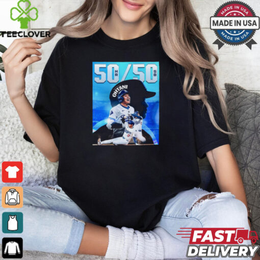 Shohei Ohtani Los Angeles Dodgers MLB Is The Founder Of The 50 50 Club Poster t shirt