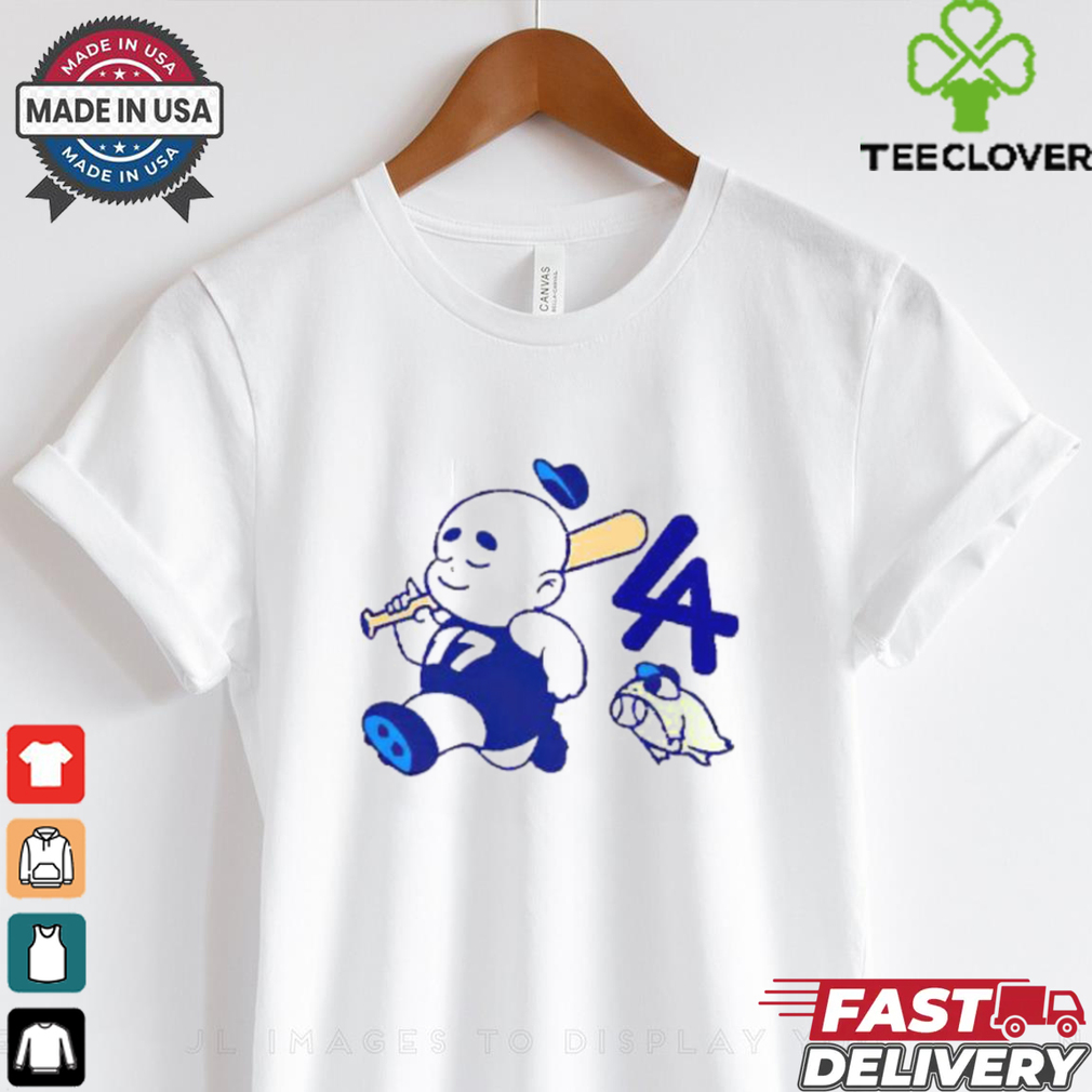 Shohei Ohtani Los Angeles Dodgers baby 10oz Fleece shirt Shohei Ohtani Los Angeles Dodgers baby 10oz Fleece shirt