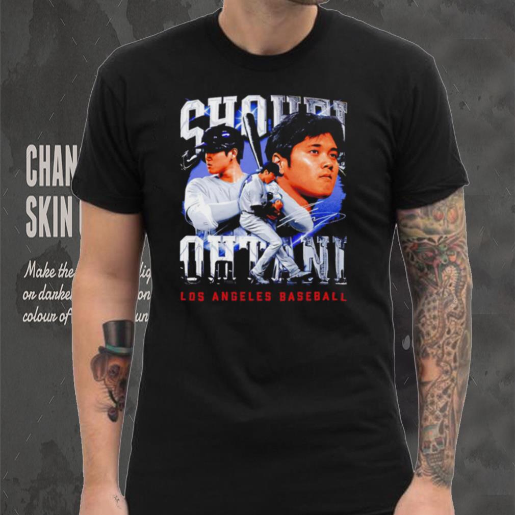 Shohei Ohtani Los Angeles Dodgers baseball player portrait signature 2024 shirt Shohei Ohtani Los Angeles Dodgers baseball player portrait signature 2024 shirt