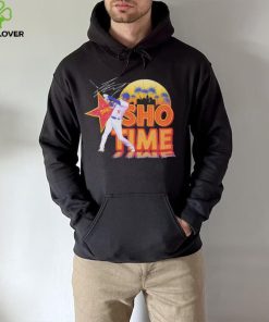 Shohei Ohtani Los Angeles Dodgers baseball player pose Sho time skyline signature shirt