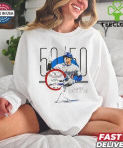 Shohei Ohtani star’s 50th home run ball from Los Angeles Dodgers MLB sets another record t shirt