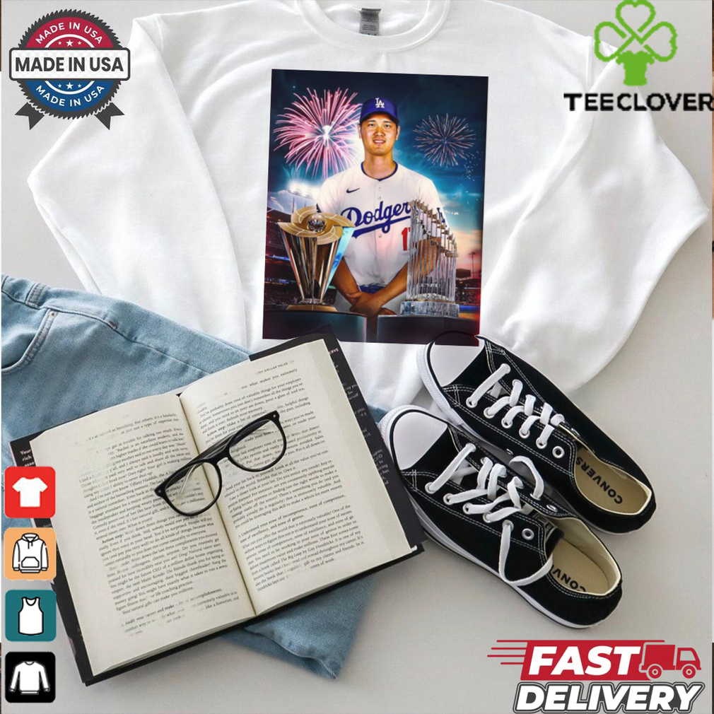 Shohei Ohtani stays winning Los Angeles Dodgers MLB 2024 World Series Poster t shirt Shohei Ohtani stays winning Los Angeles Dodgers MLB 2024 World Series Poster t shirt