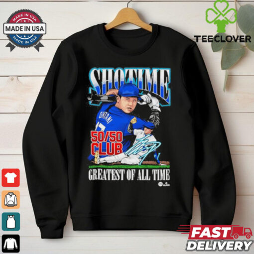 Shohei ohtani 50 50 design 1 blue hoodie, sweater, longsleeve, shirt v-neck, t-shirt