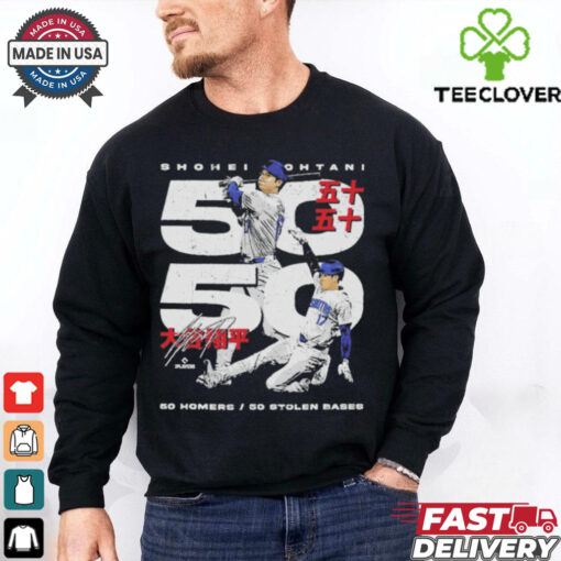 Shohei ohtani los angeles d 50 50 club japanese hoodie, sweater, longsleeve, shirt v-neck, t-shirt