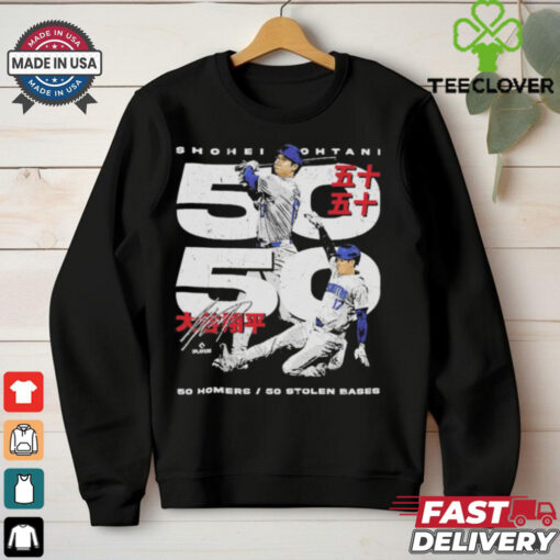 Shohei ohtani los angeles d 50 50 club japanese hoodie, sweater, longsleeve, shirt v-neck, t-shirt