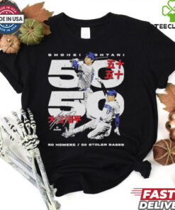 Shohei ohtani los angeles d 50 50 club japanese hoodie, sweater, longsleeve, shirt v-neck, t-shirt