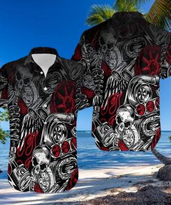 Shop From 1000 Unique Hawaiian Aloha Shirts Motorbike Skull Art