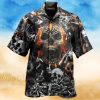 Biker Skull Halloween Hawaiian Shirt For Man And Woman