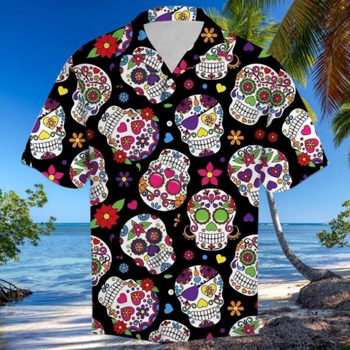 Shop From 1000 Unique Sugar Skull Tropical Full Hawaiian Shirts